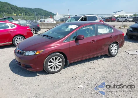 2012 Honda Civic Ex-L из США, поврежденный, VIN 2HGFB2F98CH592733